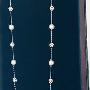 Crystal and Faux Pearl Necklace